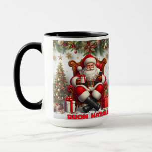 ブオンナターレクリスマスサンタクラシックンマグ マグカップ