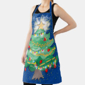 ブオンナターレクリスマスツリーパイタリアンスタ料理 エプロン (インサイチュ)