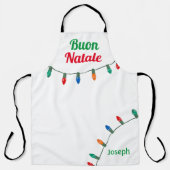 ブオンナターレクリスマスライトエプロン エプロン (正面)