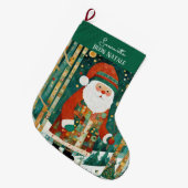 ブオンナターレクリスマス ラージクリスマスストッキング (正面 (吊り時))