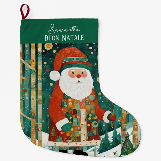 ブオンナターレクリスマス ラージクリスマスストッキング (正面)
