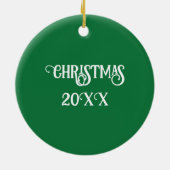 ブオンナターレシンプルーグリーン セラミックオーナメント (裏面)