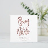 ブオンナターレバラ金ゴールドスクリプトイタリアンクリスマスホール シーズンカード (スタンド正面)