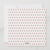 ブオンナターレバラ金ゴールドスクリプトイタリアンクリスマスホール シーズンカード (裏面)