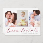 ブオンナターレフォトコラージホリデー シーズンカード (正面/裏面)