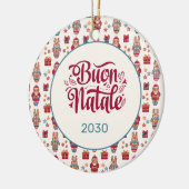 ブオンナターレフォークサンタトナディークリームカスタム セラミックオーナメント (左)