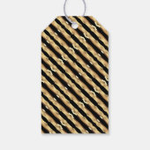 ブオンナターレブラックアンド金ゴールドシックイタリアンクリスマス ギフトタグ (裏面)