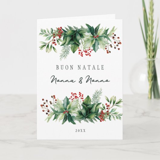 ブオンナターレホリデイ カード (正面)