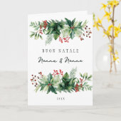 ブオンナターレホリデイ カード (黄色い花)