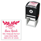 ブオンナターレホリーアンドベルズネーム差出人住所 セルフインキングスタンプ (インサイチュ)