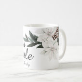 ブオンナターレメリーイタリアンクリスマスフローラ コーヒーマグカップ (正面右)