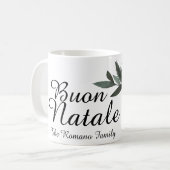 ブオンナターレメリーイタリアンクリスマスフローラ コーヒーマグカップ (正面左)
