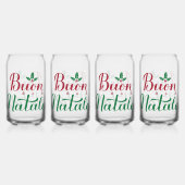 ブオンナターレレッド&グリーンクリスマス ガラス缶 (裏面)