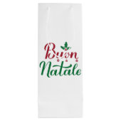 ブオンナターレレッド&グリーンクリスマス ワインギフトバッグ (裏面)