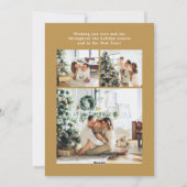 ブオンナターレ数々のフォトホリデーカード シーズンカード (裏面)