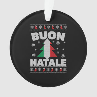 ブオンナターレ醜いイタリアンクリスマスセーター オーナメント