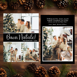 ブオンナターレ4フォトフラットホリデーカード シーズンカード