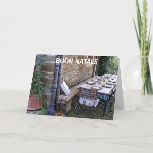ブオンナターレ – クイタリアンリスマス シーズンカード (正面)
