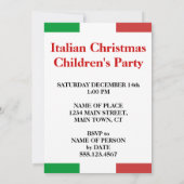 ブオンナテールクリスイタリアンマスサンタパーティー招待状 招待状 (裏面)