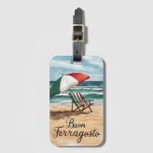 ブオンフェラーゴスイタリアントお祝いデイ ラゲッジタグ (正面縦)
