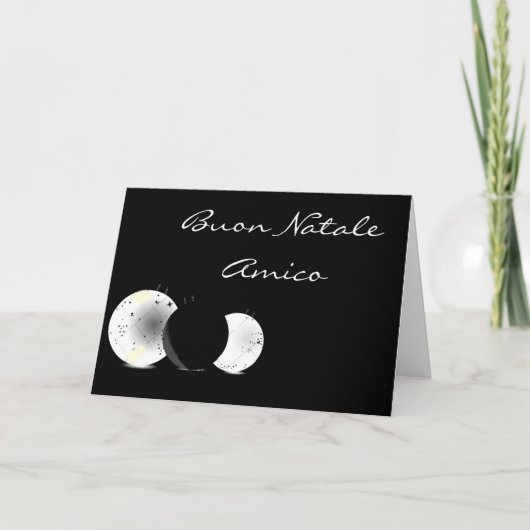 ブオン·ナタール·アミコ·メリークリスマス·フレンド シーズンカード (正面)
