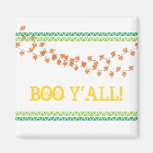 ブオール紅葉ファミリーハロウィーンおもしろい マグネット (正面)