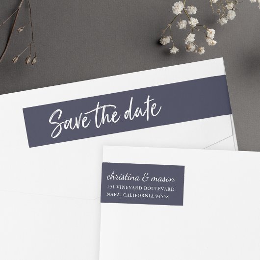 ブカジュアルラシ |日付差出人住所の保存 ラップアラウンドラベル