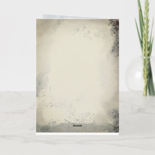 ブカスタマイズリアード・シャギー犬の母のクリスマス シーズンカード (裏面)