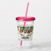 ブカスタムライドメイドブライダル写真アクリルタンブラー アクリルタンブラー (裏面)