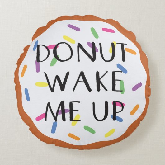 ブカスタムラシ仕上げポリエステル丸装飾用クッション(16インチ) ラウンドクッション (正面)