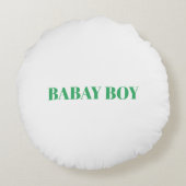 ブカスタムラシ仕上げポリエステル丸装飾用クッション（16インチ） ラウンドクッション (裏面)