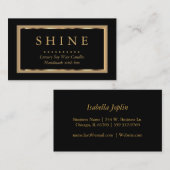 ブカスタムラックと金ゴールド 名刺 (正面/裏面)