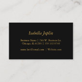 ブカスタムラックと金ゴールド 名刺 (裏面)