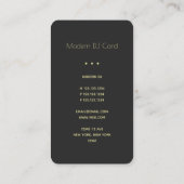 ブカスタムラック&イエローDJカード2018 名刺 (裏面)