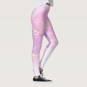 ブカスタムランドシルキアーバンタムグリッターターコイズ レギンス (右)