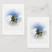 ブカスタムルースカイ&パームス空白の自然テンプレート ノートカード (正面/裏面)