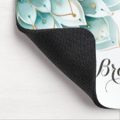 ブカスタムルーティール(緑がかった色)金ゴールドフローラマウスパッド マウスパッド (コーナー)