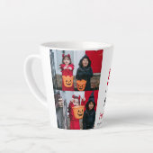 ブカボチャのジャックoランタンハッピーハローウィン2写真 カフェラテマグ (左アングル)