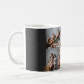 ブカボチャのジャックoランタンハロウィンフォトコラージュ コーヒーマグカップ (左)