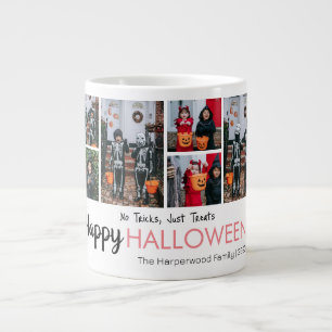 ブカボチャのジャックoランタンハロウィンフォトコラージュ ジャンボコーヒーマグカップ
