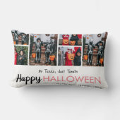 ブカボチャのジャックoランタンハロウィンフォトコラージュ ランバークッション (正面)