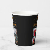 ブカボチャのジャックoランタンハロウィンフォトコラージュ 紙コップ (右)