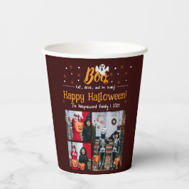 ブカボチャのジャックoランタンハロウィンフォトコラージュ 紙コップ