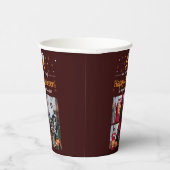 ブカボチャのジャックoランタンハロウィンフォトコラージュ 紙コップ (右)