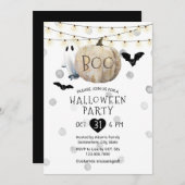 ブカボチャひもライトハローウィンパーティ 招待状 (正面/裏面)