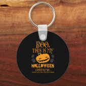 ブカボチャ皮肉な面白いハロウィーンの衣装 キーホルダー (正面)