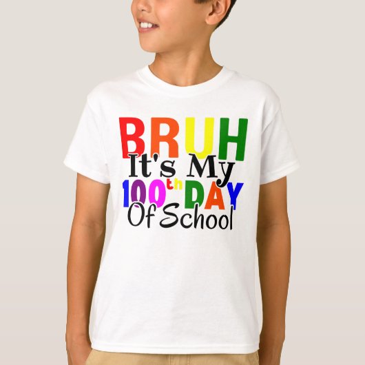 ブカラフルル私の100日目だ Tシャツ (正面)