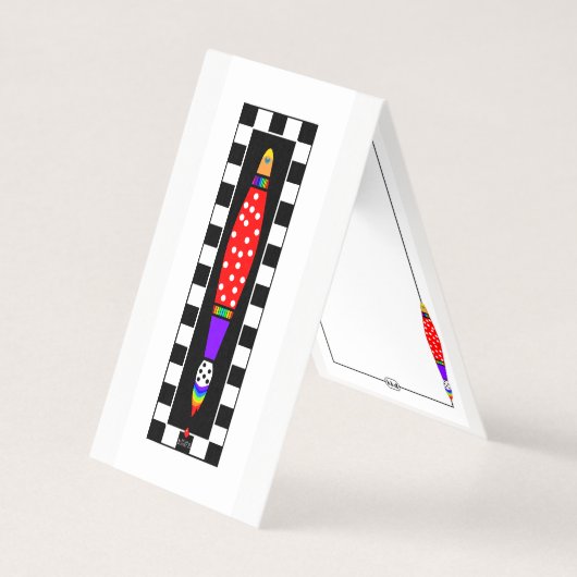 ブカラフル絵を描ラシ表示カード (正面)