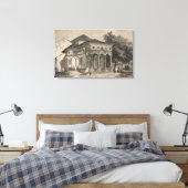 ブカレストの教会の見解 キャンバスプリント (インサイチュ (寝室))