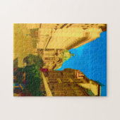 ブカレストシティデジタ絵を描ル ジグソーパズル (横)